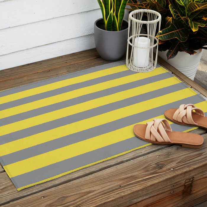 2021 Pantone Stripes Outdoor Rug Gallery Image 2