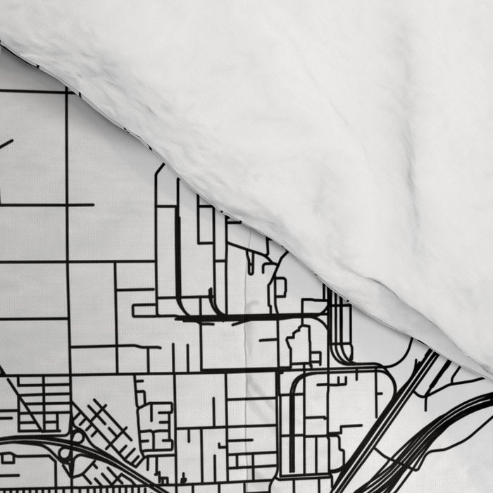 Sacramento White Map Comforter Gallery Image 4