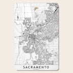 Sacramento White Map Cutting Board Gallery Image 1