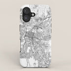 Sacramento White Map iPhone Case Gallery Image 1