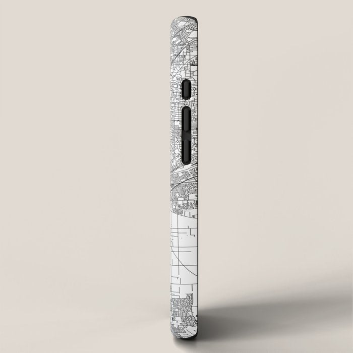 Sacramento White Map iPhone Case Gallery Image 2