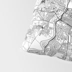 Sacramento White Map Pillow Sham Gallery Image 4