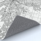 Sacramento White Map Rug Gallery Image 4