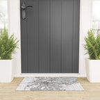 Sacramento White Map Welcome Mat Gallery Image 3
