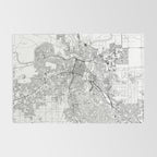 Sacramento White Map Rug Gallery Image 2