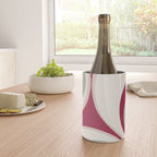 Psychedelic Retro Abstract Design in Magenta, Pink and Grey Wine Chiller Gallery Image 4