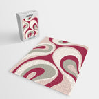 Psychedelic Retro Abstract Design in Magenta, Pink and Grey Jigsaw Puzzle Gallery Image 2