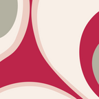Psychedelic Retro Abstract Design in Magenta, Pink and Grey Coffee Mug Gallery Image 2