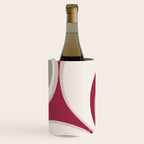 Psychedelic Retro Abstract Design in Magenta, Pink and Grey Wine Chiller Gallery Image 1