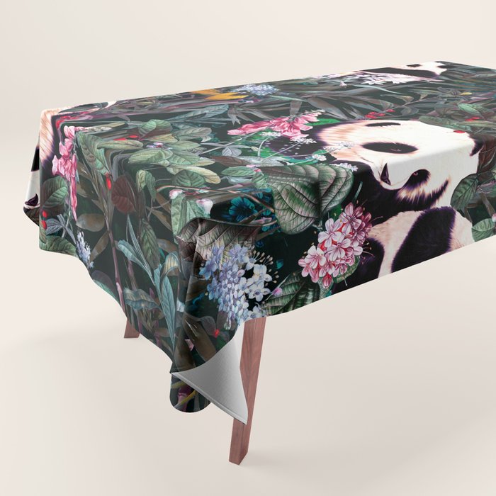 Rainforest Pandas Tablecloth Gallery Image 1
