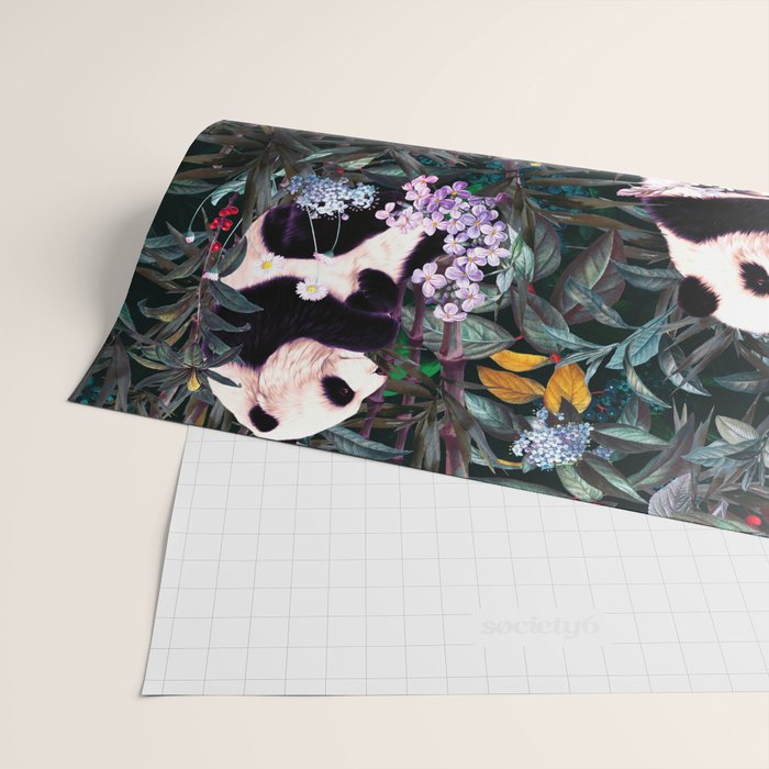 Rainforest Pandas Wrapping Paper Gallery Image 2