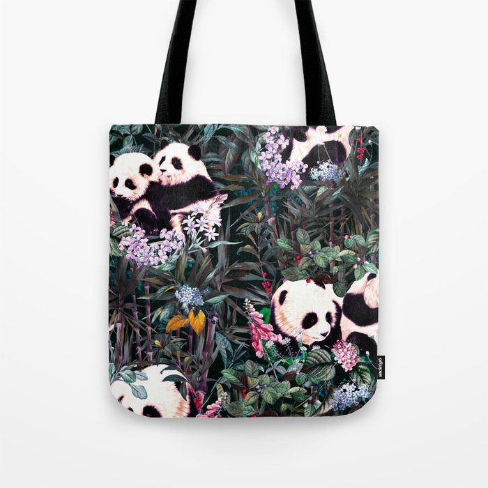 Rainforest Pandas Tote Bag Gallery Image 1
