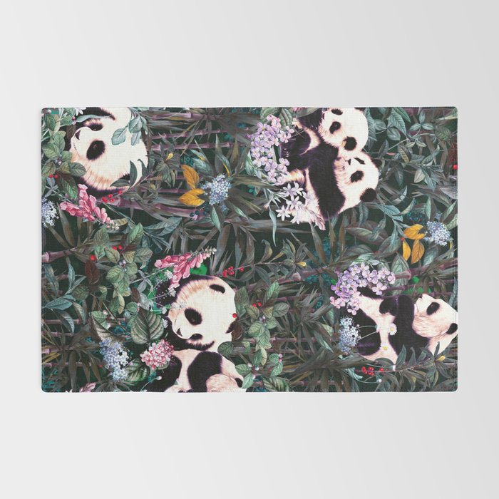 Rainforest Pandas Rug Gallery Image 2