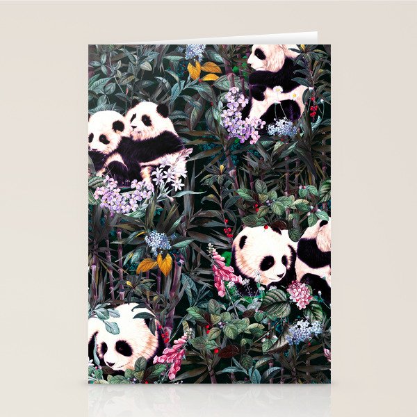 Rainforest Pandas Stationery Card Gallery Image 2