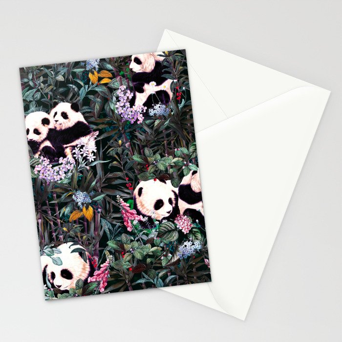 Rainforest Pandas Stationery Card Gallery Image 2