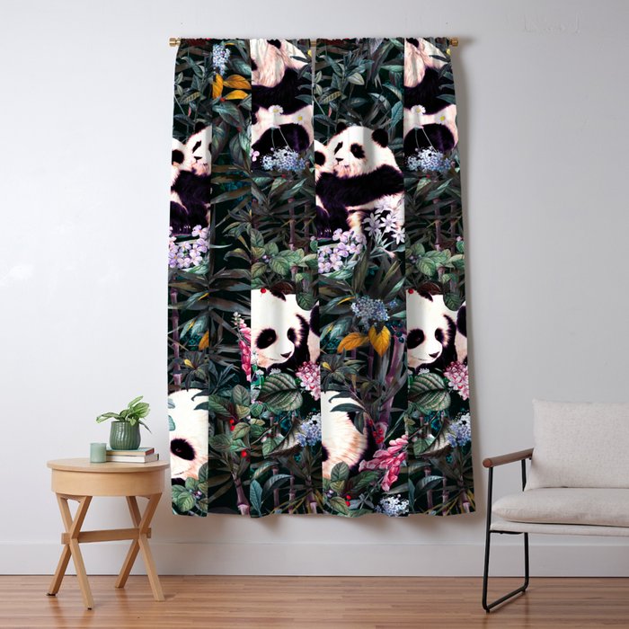 Rainforest Pandas Window Curtain Gallery Image 5