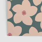 Green And Peach Retro Flower Poster Gallery Image 3