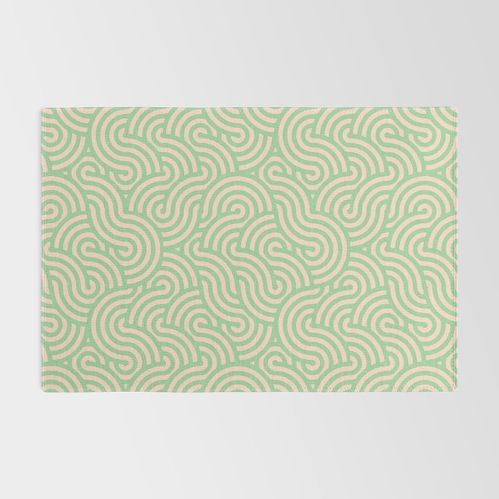 SWIRL Lime and Almond Rug Gallery Image 2