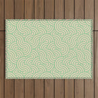 SWIRL Lime and Almond Outdoor Rug Gallery Image 1