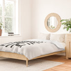 Meow black and white Duvet Cover Gallery Image 2