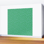 Fa La La . Bold green and winter blue  Wall Mural Gallery Image 2