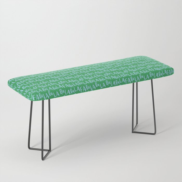 Fa La La . Bold green and winter blue  Bench Gallery Image 1