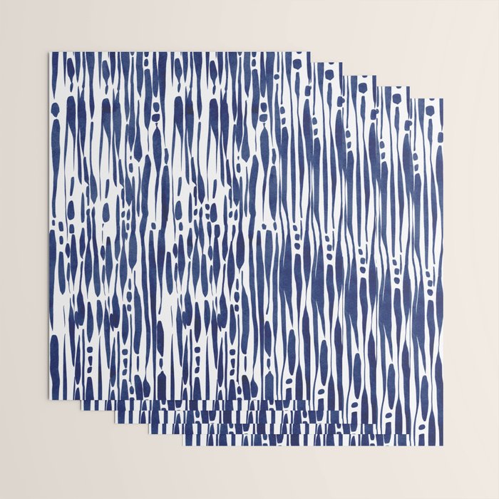 Twisted Ribbons - Blue Wrapping Paper Gallery Image 3