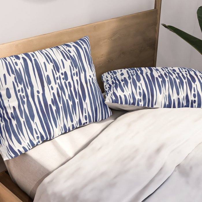 Twisted Ribbons - Blue Pillow Sham Gallery Image 2