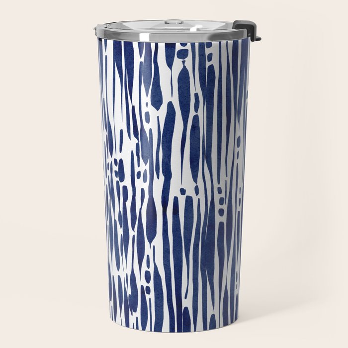Twisted Ribbons - Blue Travel Mug Gallery Image 2