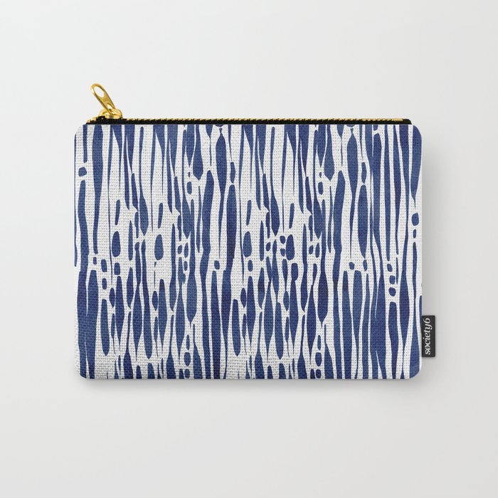 Twisted Ribbons - Blue Carry All Pouch Gallery Image 1