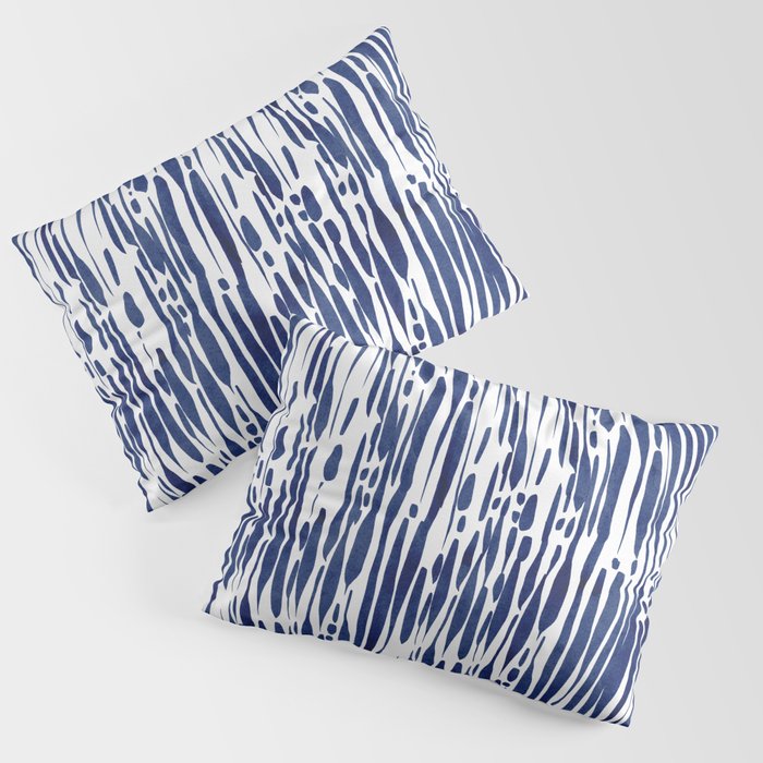 Twisted Ribbons - Blue Pillow Sham Gallery Image 1