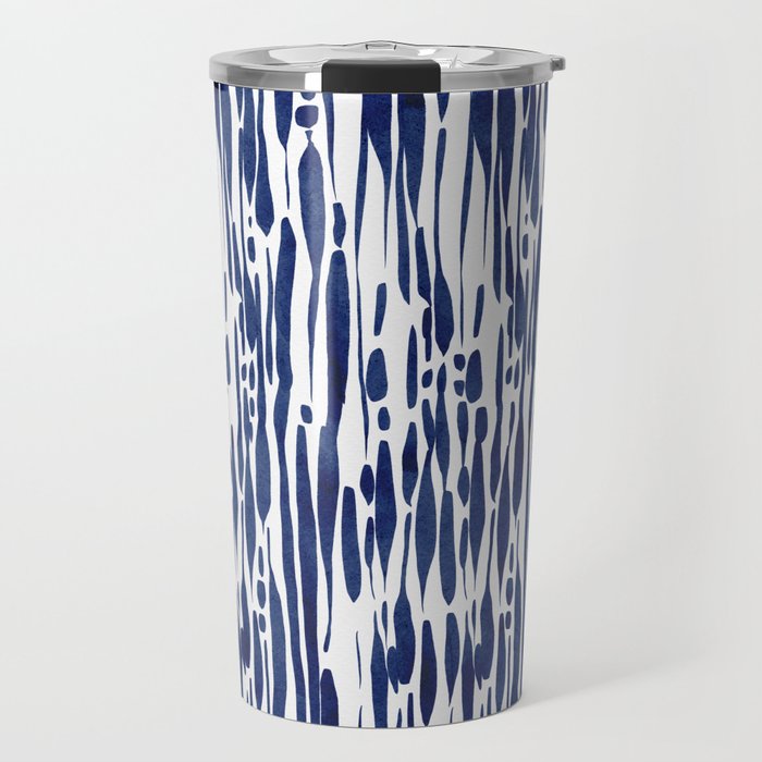 Twisted Ribbons - Blue Travel Mug Gallery Image 1