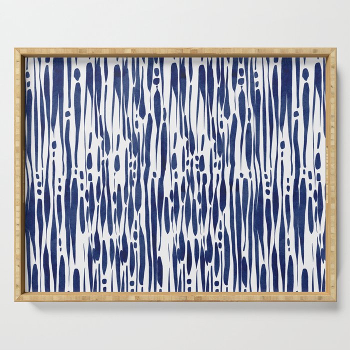 Twisted Ribbons - Blue Serving Tray Gallery Image 1