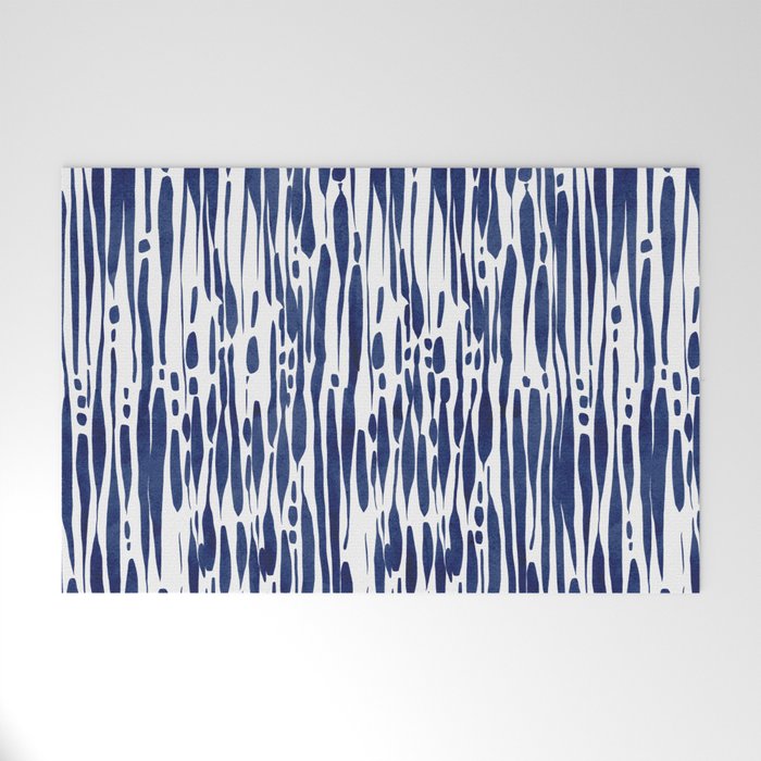 Twisted Ribbons - Blue Welcome Mat Gallery Image 1