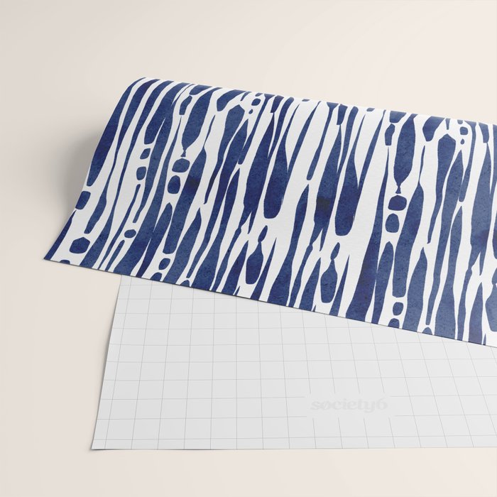 Twisted Ribbons - Blue Wrapping Paper Gallery Image 2