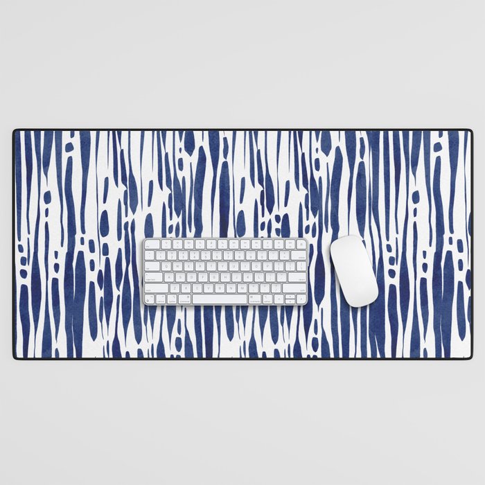 Twisted Ribbons - Blue Desk Mat Gallery Image 1