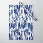 Twisted Ribbons - Blue Wrapping Paper Gallery Image 1