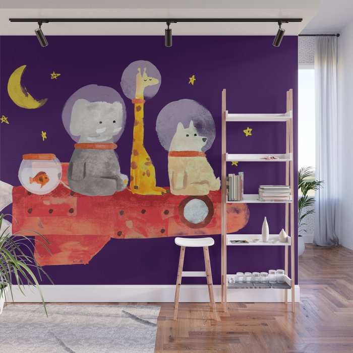 Let's All Go To Mars Wall Mural Gallery Image 1
