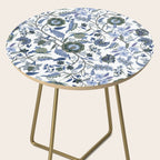Blue Chinoiserie, Chintz, Indian, vintage floral, 70s,  Side Table Gallery Image 2