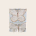 Two Butterflies on Blue Wall Hanging Gallery Image 1