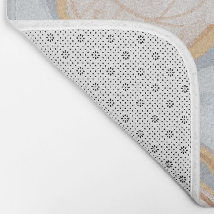 Two Butterflies on Blue Bath Mat Gallery Image 2