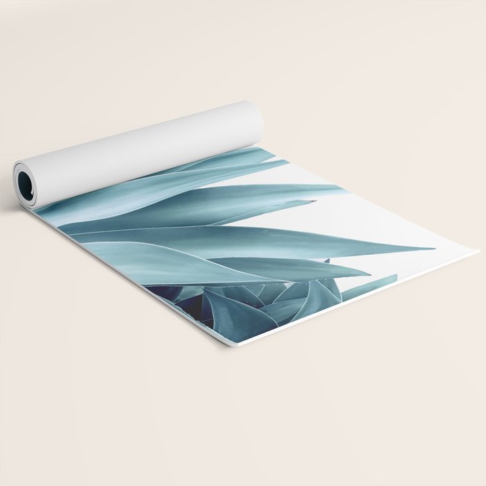 Bursting into life - teal Yoga Mat Gallery Image 2