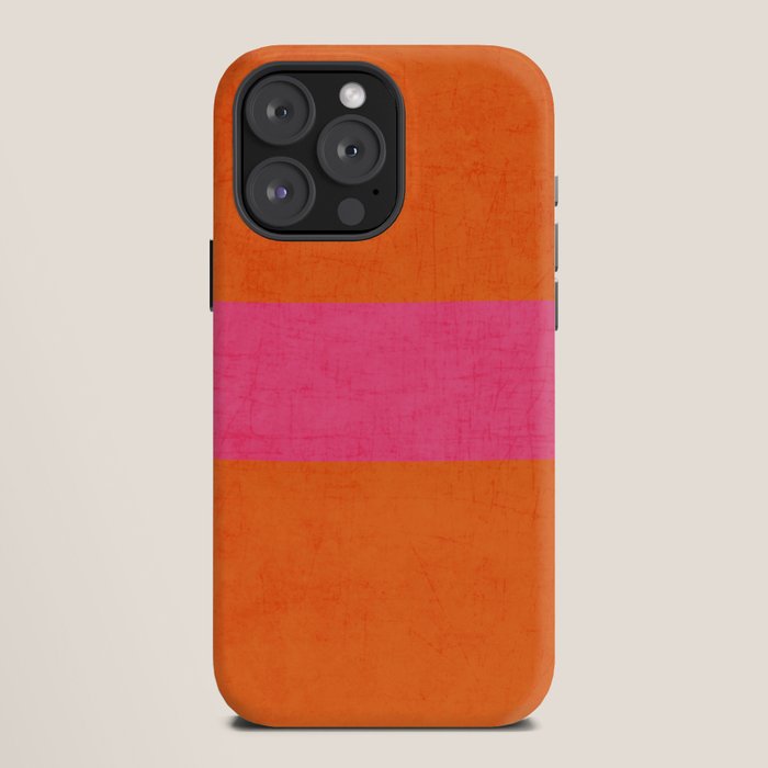 orange and hot pink classic iPhone Case Gallery Image 1