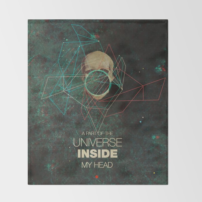 A Part Of The Universe Inside My Head Throw Blanket Gallery Image 2