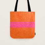 orange and hot pink classic Tote Bag Gallery Image 1