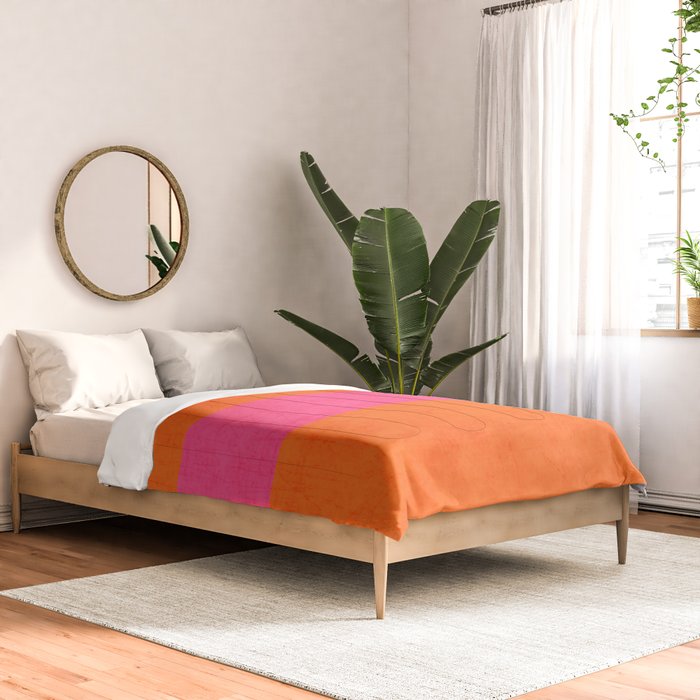 orange and hot pink classic Comforter Gallery Image 2