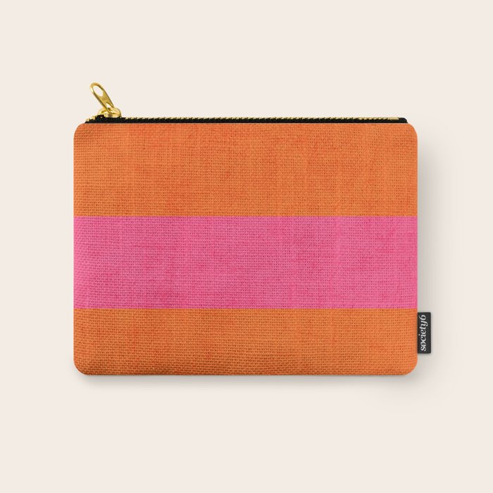 orange and hot pink classic Carry All Pouch Gallery Image 1
