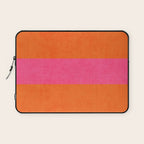 orange and hot pink classic Laptop Sleeve Gallery Image 1