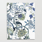 Blue vintage chinoiserie flora Notebook Gallery Image 4