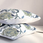 Blue vintage chinoiserie flora Pillow Sham Gallery Image 3